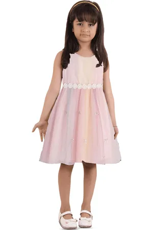 Kids On Board Girls Floral Crepe Fit & Flare Dress