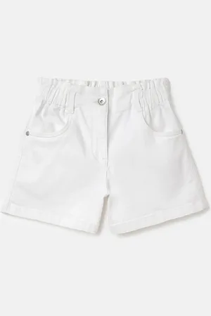 Benetton Girls Mid Rise Denim Shorts