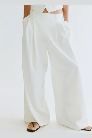 H&M Women Wide Tailored Trousers