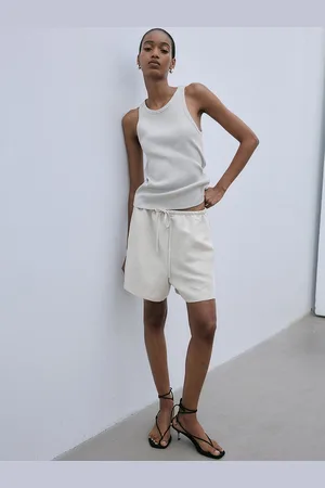 H&M Women Linen-Blend Pull-On Shorts