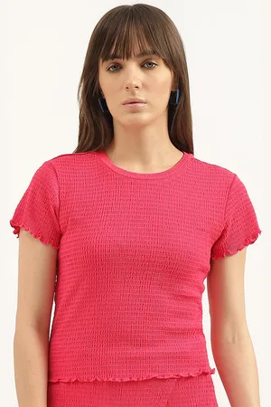 Benetton Regular Fit Short Sleeves Round Neck Top