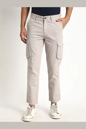 IVOC Men Cotton Regular fit Mid-rise Cargos Trouser