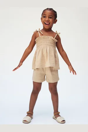 H&M Girls Pure Cotton 2-Piece Muslin Set