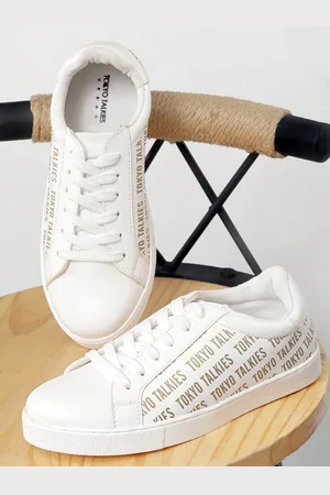 Tokyo Talkies Women Printed Lace-Up Sneakers