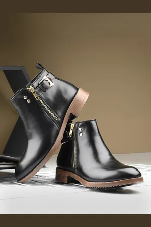 San Frissco Women Buckle Detailed Chelsea Boots
