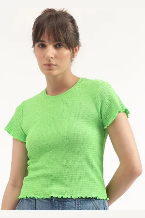 Benetton Round Neck Short Sleeves Top