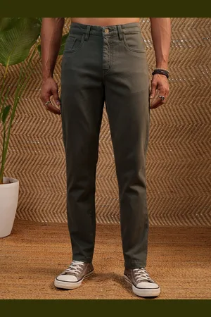 LocoMotive Premium Men Mid Rise Tapered Fit Ankle Length Trousers