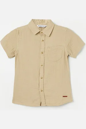 Lifestyle Boys Micro Checks Cotton Casual Shirt