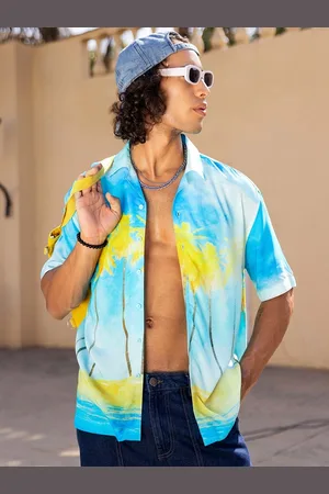 Bewakoof Graphic Printed Cuban Collar Casual Shirt