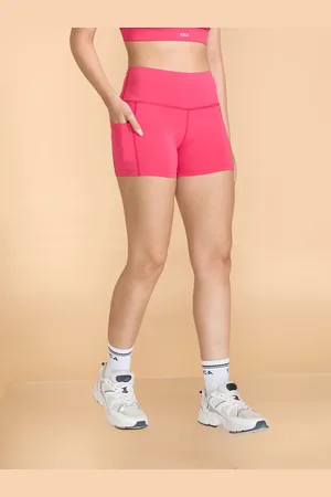 KICA Women Skinny Fit High Rise Sports Shorts