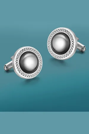 Peora Silver Plated Cufflink