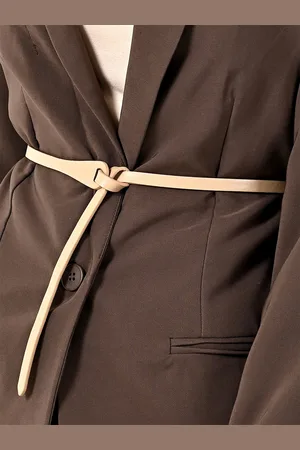 Kazo Women Leather Slim Belt