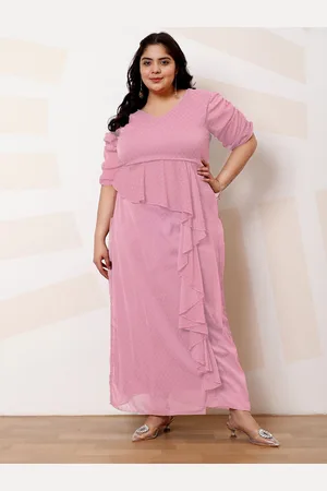 ATHENA V-Neck Ruffled Maxi Casual Dress