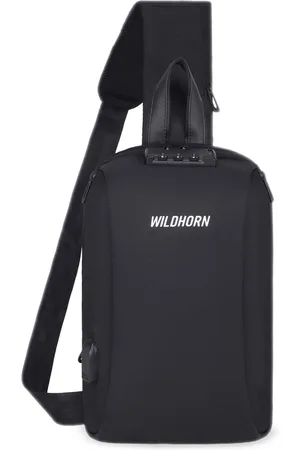 WildHorn Men Oversized Structured Crossbody Bag