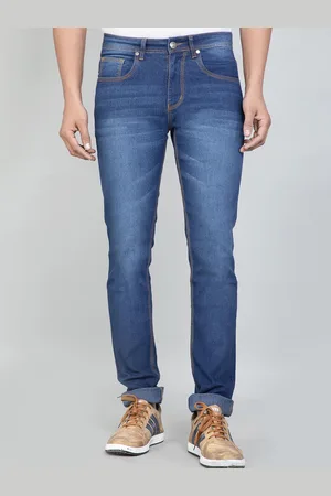 HJ HASASI Men Blue Slim Fit Light Fade Stretchable Jeans