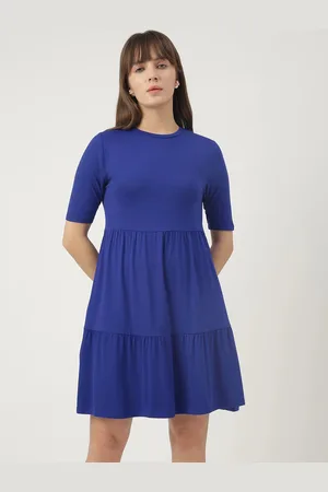 Marks & Spencer Round Neck Short Sleeves Fit & Flare Dress