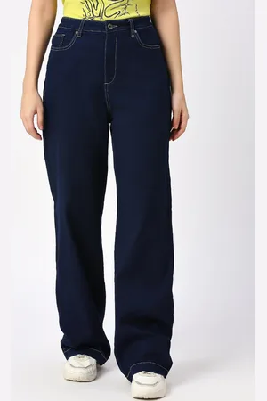 Being Human Women Flared Mid-Rise Dark Shade Clean Look Jeans