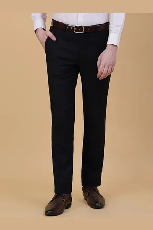 Greenfibre Men Slim Fit Formal Trousers