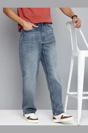 Aeropostale Men Baggy Fit Heavy Fade Stretchable Jeans