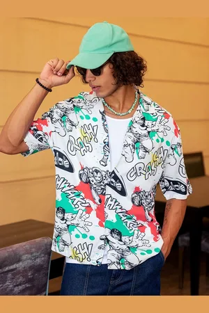 Bewakoof Men Opaque Printed Casual Shirt