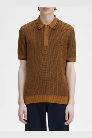 Fred Perry Men Polka Dot Polo Collar T-shirt