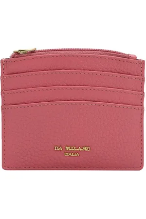 Da Milano Unisex Textured Leather Zip Around Wallet