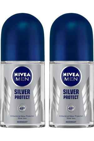 Nivea Men Set of 2 Silver Protect Roll-On Deodorant - 50 ml Each