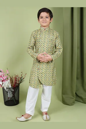 TABARD Boys Floral Printed Kurta