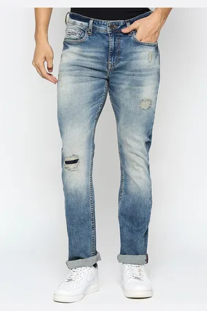 Being Human Men Mildly Distressed Heavy Fade Slim Fit Jeans