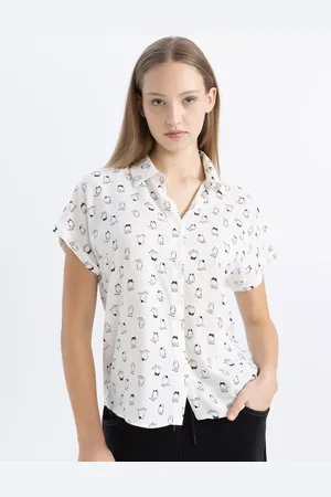 DeFacto Women Opaque Printed Casual Shirt