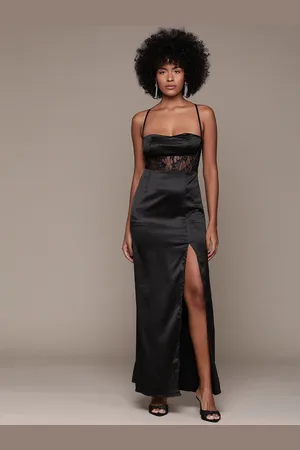 Bebe Lace Insert Maxi Dress