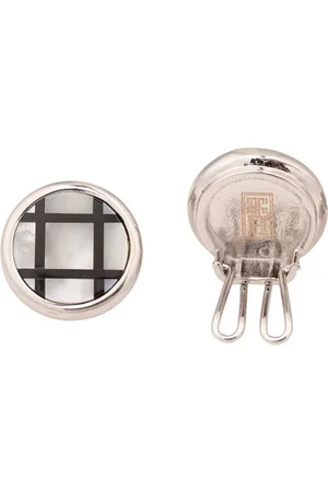 The Tie Hub Men Checked Contemporary Cufflink