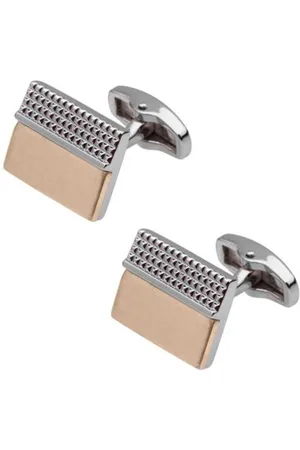The Tie Hub Men Textured Contemporary Cufflink