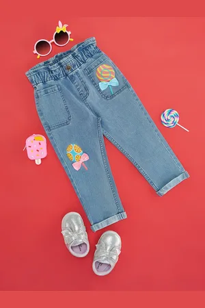 Pantaloons Infant Girls Clean Look Jeans
