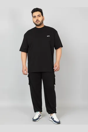 KEPA Plus Size Pure Cotton T-Shirt With Joggers