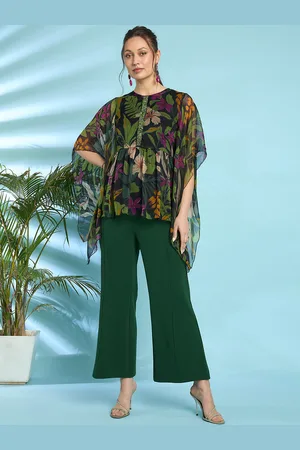 Antheaa Embellished Printed Top And Trouser Co-Ords