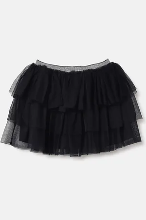 Benetton Girls Gathered Flared Mini Skirt