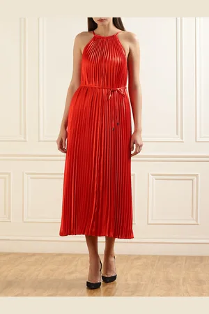 Ted Baker Pleated Halter-Neck Midi Dress