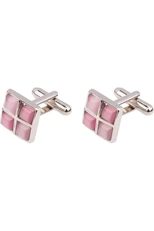 The Tie Hub Men Textured Geometric Cufflink