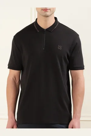 HUGO BOSS Men Polo Collar Applique T-shirt