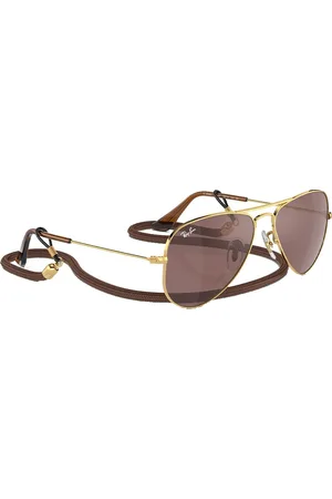 Ray-Ban Ray-Ban Kids Unisex UV Protected Brown Lens Pilot Sunglasses - 0RJ9506S223/6G52