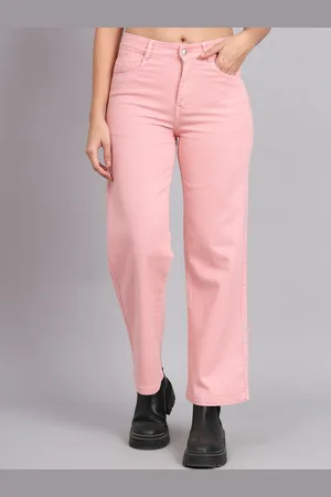 Chemistry Women Straight Fit Cotton High-Rise Stretchable Jeans