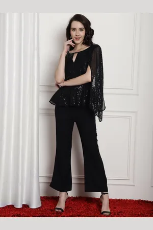 Blanc9 Sequinned Embellished Top & Trouser Co-Ord Set