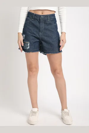 Bene Kleed Women Mid-Rise regular fit Denim Shorts