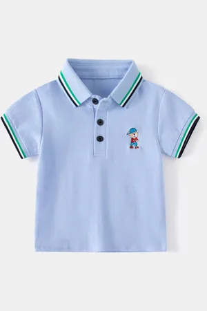 Stylecast Boys Polo Collar Pure Cotton T-shirt