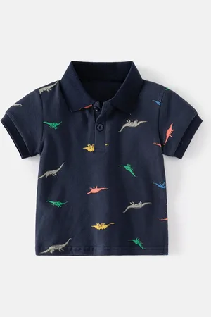 Stylecast Boys Printed Polo Collar Cotton T-shirt