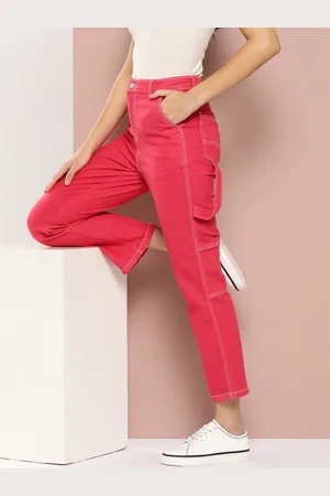 HARVARD Women Straight Fit Coloured Jeans