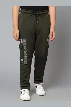 CANTABIL Boys Typography Printed Mid-Rise Track Pant