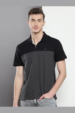 Calvin Klein Colourblocked Polo Collar Slim Fit Cotton T-shirt