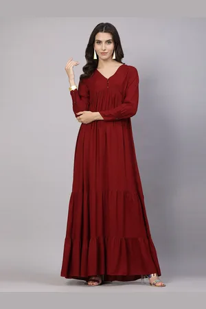 Aayu V-Neck Layered Maxi Dress